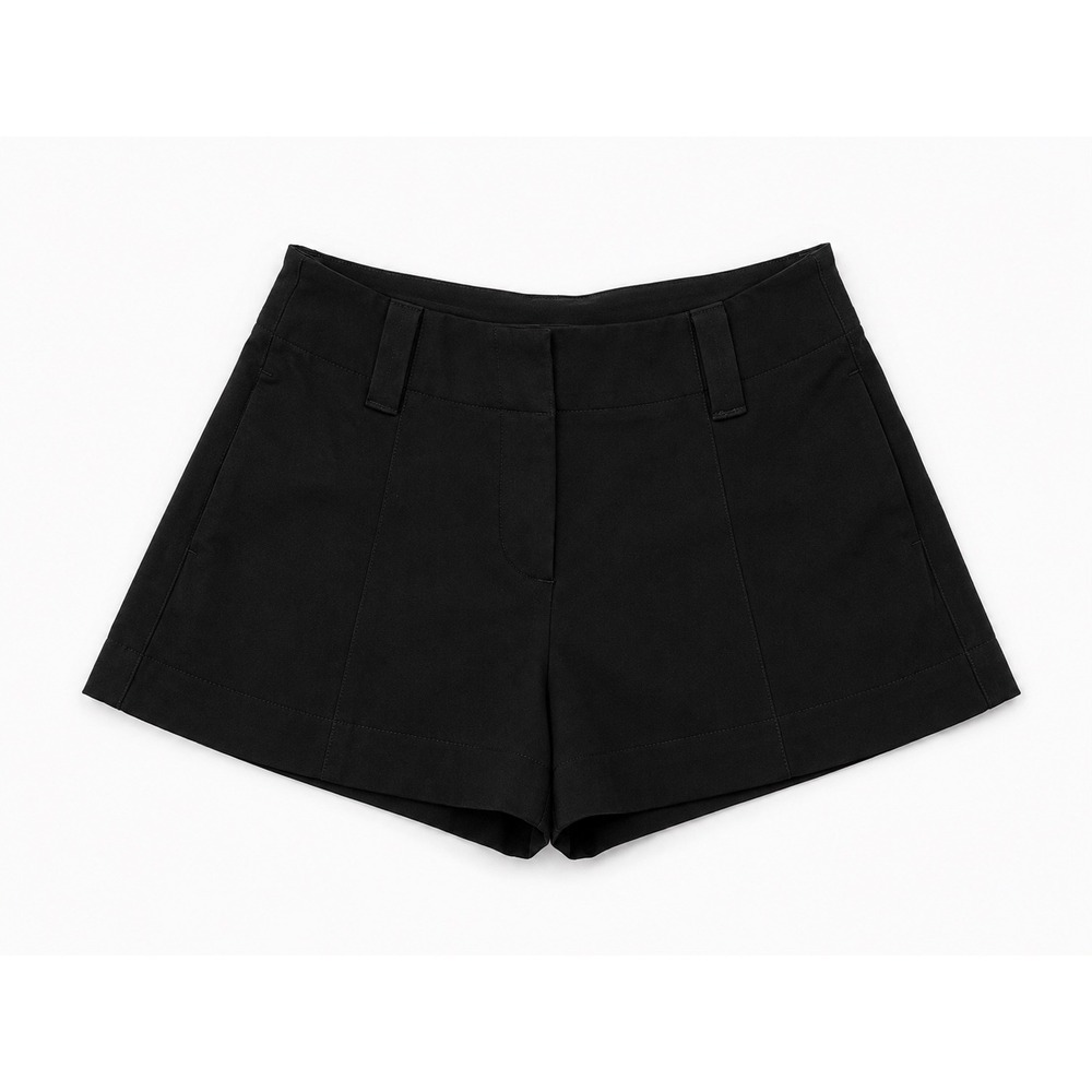 American Eagle Womens‎ High-Rise Trouser Shorts Black Stretch Size 00 Tailored